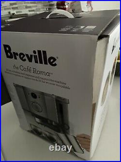 Breville Cafe Roma Espresso Machine Maker Stainless Steel w Shardor Burr Grinder