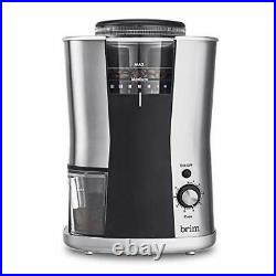 Brim Conical Burr Coffee Grinder Uniformly Grinds Beans for 1-17 Cups of Coff