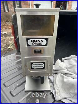 Bunn G9 Stainless Steel Commercial Coffee Grinder Single Hopper Used