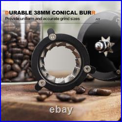 Burr Coffee Bean Grinder, Small Electric Coffee Grinder, Stainless Steel Coni Burr Coffee Bean Grinder, Small Electric Coffee Grinder, Stainless Steel Coni