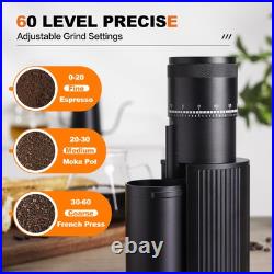Burr Coffee Bean Grinder, Small Electric Coffee Grinder, Stainless Steel Coni Burr Coffee Bean Grinder, Small Electric Coffee Grinder, Stainless Steel Coni