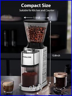 Burr Coffee Grinder, Coffee Bean Grinder, Stainless Steel Coffee Grinder Electric