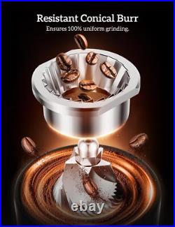 Burr Coffee Grinder Electric, 2 in 1 Stainless Steel Coffee Grinder Burr with Po Burr Coffee Grinder Electric, 2 in 1 Stainless Steel Coffee Grinder Burr with Po