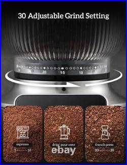 Burr Coffee Grinder Electric, 2 in 1 Stainless Steel Coffee Grinder Burr with Po Burr Coffee Grinder Electric, 2 in 1 Stainless Steel Coffee Grinder Burr with Po