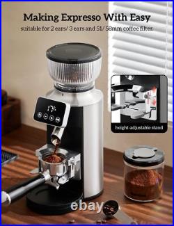 Burr Coffee Grinder Electric, 2 in 1 Stainless Steel Coffee Grinder Burr with Po Burr Coffee Grinder Electric, 2 in 1 Stainless Steel Coffee Grinder Burr with Po