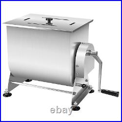 Butcher Series Stainless Steel 35 lb / 6 Gallon Manual Tilting Meat Mixer