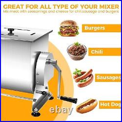 Butcher Series Stainless Steel 35 lb / 6 Gallon Manual Tilting Meat Mixer