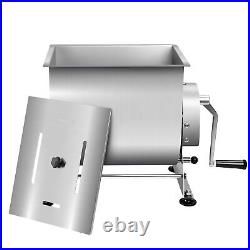 Butcher Series Stainless Steel 35 lb / 6 Gallon Manual Tilting Meat Mixer