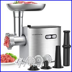 CHEFFANO Meat Grinder 2600W Max Stainless Steel Food Grinder Electric ETL App