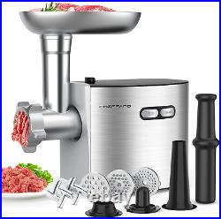 CHEFFANO Meat Grinder, 2600W Max Stainless Steel Food Grinder Electric, ETL Appr