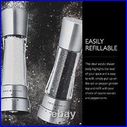 COLE & MASON Derwent Salt and Pepper Grinder Set Stainless Steel Mills Incl