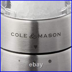 COLE & MASON Derwent Salt and Pepper Grinder Set Stainless Steel Mills Incl