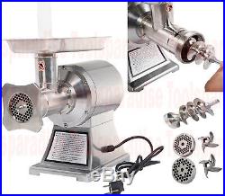 COMMERCIAL Restaurant Heavy Duty ELECTRIC MEAT GRINDER Stainless Steel Body HD