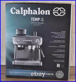 Calphalon BVCLECMP1 Temp iQ Espresso Machine Grinder Steam Wand Stainless Steel