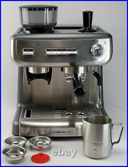 Calphalon BVCLECMPBM1 Temp iQ Espresso Machine with Grinder Steam Wand Free S/H