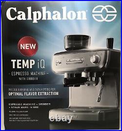 Calphalon Temp iQ Espresso Machine Grinder Steam Wand/Frother Cappuccino Latte