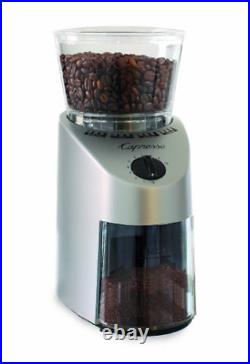 Capresso 560Infinity Conical Burr Grinder, Brushed Silver, 8.5-Ounce