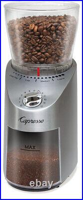 Capresso 575.05 Infinity Plus Conical Burr Grinder Stainless Steel Bundle