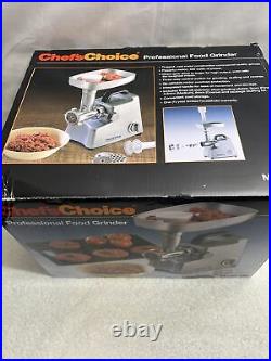 Chef's Choice 720 Professional Food Grinder Stainless Steel Electric NEW