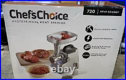 Chef'sChoice Model 720 Professional Large Capacity Meat Grinder, Stainless Steel