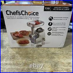 Chef'sChoice Model 720 Professional Large Capacity Meat Grinder, Stainless Steel