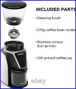 Chefman Conical Burr Coffee Grinder, Create the Boldest & Most Flavorful Grind w