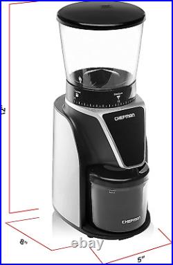 Chefman Conical Burr Coffee Grinder, Create the Boldest & Most Flavorful Grind w