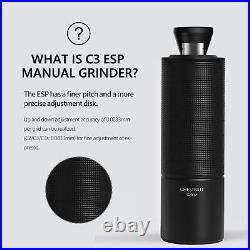 Chestnut C3 ESP Manual Coffee Grinder, Stainless Steel S2C Portable Conical B