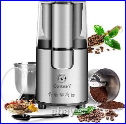 Coffee Grinder Electric with 2 Removable Stainless Steel Blade Cups and 1 Electr
