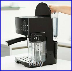Coffee Maker With Built In Milk Steam & Frother Grinder for Easy Quick Use NEW
