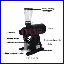Commercial Auto Coffee Grinder 98mm Flat Burr Titanium Burr 1000W Espresso Tools
