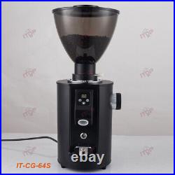 Commercial Coffee Mill Stainless Steel 64mm Flat Burr Coffee Grinder Cafe Tools
