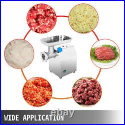 Commercial Electric Meat Grinder, 1.14Hp Commercial Sausage Stuffer Maker Sliver