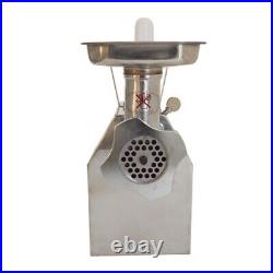 Commercial Electric Meat Grinder 1100W Stainless Steel Meat Mincer 0.24IN+0.31IN