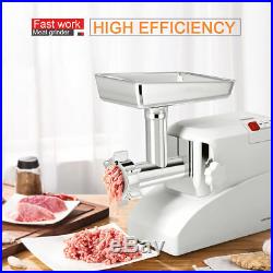 Commercial Electric Meat Grinder 3 Speeds Stainless Steel Heavy Duty 2000W 2.6HP