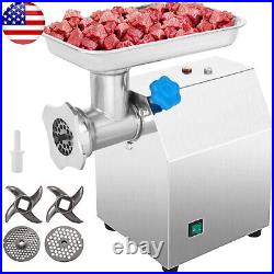 Commercial Electric Meat Grinder Stainless Steel Multifunctional 1.14 Hp 850 W