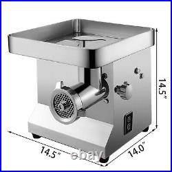 Commercial Electronic Meat Grinder 1100W 300kg/h Sausage Maker Stainless Steel