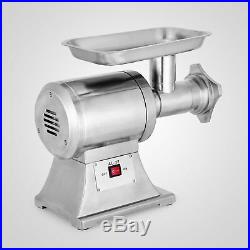 Commercial Grade 1HP Electric Meat Grinder 750W Stainless Steel 550lbs/h