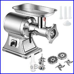 Commercial Grade Meat Grinder Stainless Steel Heavy Duty 1.5HP 1100W 550LB/h