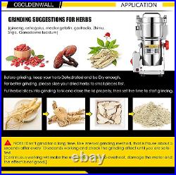 Commercial Grain Grinder High-Speed Electric Stainless Mill Spice Herb Cereal