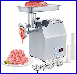 Commercial Meat Grinder, 800W Max Stainless Steel Meat Grinder, 265Lbs/H Electri