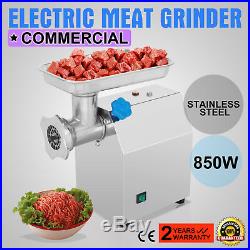 Commercial Meat Grinder 850W Electric Kitchen 2 Blades Steel