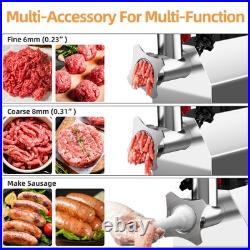 Commercial Meat Grinder Heavy Duty, 1100W Electric Stainless Steel Meat Grind Commercial Meat Grinder Heavy Duty, 1100W Electric Stainless Steel Meat Grind