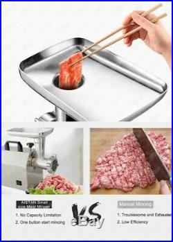 Commercial Meat Grinder Mincer Sausage Maker Machine Electric Stainless Steel