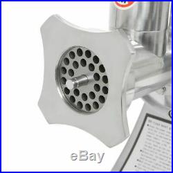 Commercial Stainless Steel 1HP Meat Grinder Blade Plate Sausage Stuffer FDA 12#