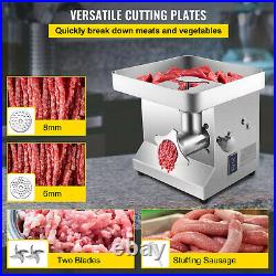 Commercila Electronic Meat Grinder 850W 250kg/h Sausage Maker Stainless Steel