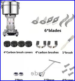 Compact 750g Electric Grinder Efficient High-Speed Mill for Kitchen & Clinics