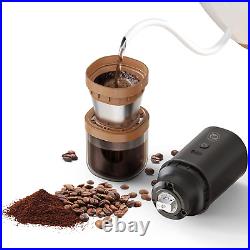 Compact Electric Burr Coffee Grinder Durable Stainless Steel Grinding Core, Do