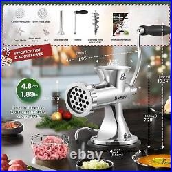 Compact Stainless Steel Meat Grinder with Sharp Blade Perfect for Home Cooking