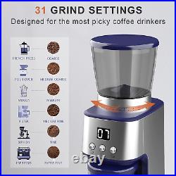 Conical Burr Coffee Grinder Automatic Coffee Grinder 31 Grind Settings Burr Coff